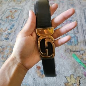 Gucci Reversible Vintage Brown / Black leather belt